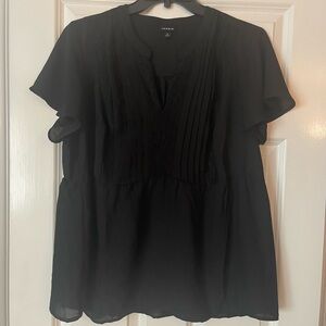 Chiffon babydoll top - Torrid size 0